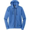 Custom New Era Tri-Blend Fleece Full-Zip Hoodie Royal Blue Heather