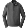 Custom New Era Tri-Blend Fleece 1/4-Zip Pullover. Black Heather