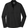 Custom New Era Venue Fleece 1/4-Zip Pullover. Black