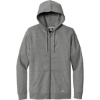 Custom New Era Comeback Fleece Full-Zip Hoodie Dark Heather Gray