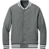Custom New Era Varsity Heavyweight Fleece Jacket GreyFrost