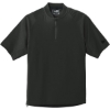 Custom New Era Cage Short Sleeve 1/4-Zip Jacket. Black
