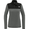 Custom The North Face Womens Glacier 1/4-Zip Fleece AsGy/TNFBk