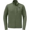 Custom The North Face Skyline Full-Zip Fleece Jacket Four Leaf Clover Heather Green