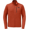 Custom The North Face Skyline Full-Zip Fleece Jacket Zion Orange Heather/Urban Navy Blue