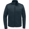Custom The North Face Chest Logo Ridgewall Soft Shell Jacket Urban Navy Blue Heather