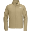 Custom The North Face Barr Lake Soft Shell Jacket Khaki Stone Beige Dark Heather