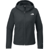 Custom The North Face Womens Barr Lake Hooded Soft Shell Jacket Asphalt Gray Dark Heather