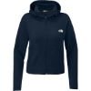 Custom The North Face Womens Double-Knit Full-Zip Hoodie Summit Navy Blue