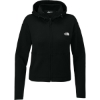 Custom The North Face Womens Double-Knit Full-Zip Hoodie TNF Black