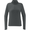 Custom The North Face Womens Aim 1/4-Zip Fleece Asphalt Gray