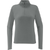 Custom The North Face Womens Aim 1/4-Zip Fleece Smoked Pearl Gray