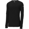 Custom Nike Dri-FIT Cotton/Poly Long Sleeve Tee. Black