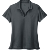 Custom Nike Womens Dri-FIT Micro Pique 2.0 Polo Anthracite Gray