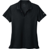 Custom Nike Womens Dri-FIT Micro Pique 2.0 Polo Black