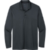 Custom Nike Dri-FIT Micro Pique 2.0 Long Sleeve Polo Anthracite Gray
