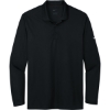 Custom Nike Dri-FIT Micro Pique 2.0 Long Sleeve Polo Black
