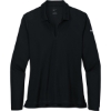 Custom Nike Womens Dri-FIT Micro Pique 2.0 Long Sleeve Polo Black
