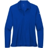 Custom Nike Womens Dri-FIT Micro Pique 2.0 Long Sleeve Polo Game Royal Blue