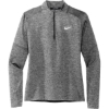 Custom Nike Womens Dri-FIT Element 1/2-Zip Top Black Heather