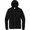 Custom Nike Club Fleece Sleeve Swoosh Pullover Hoodie Black