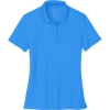 Custom Nike Womens Victory Solid Polo Light Photo Blue Blank Front Lifestyle