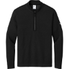 Custom Nike Textured 1/2-Zip Cover-Up Black