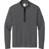 Custom Nike Textured 1/2-Zip Cover-Up DarkGrey