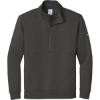 Custom Nike Club Fleece Sleeve Swoosh 1/2-Zip Anthracite Gray