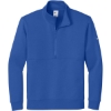 Custom Nike Club Fleece Sleeve Swoosh 1/2-Zip Game Royal Blue