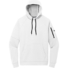 Custom Nike Therma-FIT Pocket Pullover Fleece Hoodie White