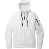 Custom Nike Therma-FIT Pocket 1/4-Zip Fleece Hoodie White