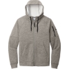 Custom Nike Therma-FIT Pocket Full-Zip Fleece Hoodie Charcoal Heather Gray