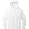 Custom Nike Womens Club Fleece Sleeve Swoosh Pullover Hoodie White