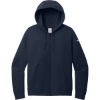 Custom Nike Womens Club Fleece Sleeve Swoosh Full-Zip Hoodie MdntNavy