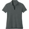 Custom Nike Womens Dri-FIT Smooth Heather Polo Anthracite Heather Gray