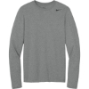 Custom Nike Team rLegend Long Sleeve Tee Carbon Heather Gray