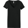 Custom Next Level Apparel Womens Ideal V-Neck Tee Black