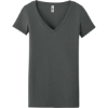 Custom Next Level Apparel Womens Ideal V-Neck Tee Dark Gray