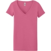 Custom Next Level Apparel Womens Ideal V-Neck Tee HotPink