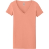 Custom Next Level Apparel Womens Ideal V-Neck Tee Light Orange