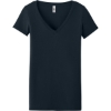 Custom Next Level Apparel Womens Ideal V-Neck Tee Midnight Navy Blue