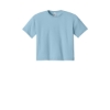Custom Next Level Apparel Womens Ideal Crop Top Stonewash Denim Blue