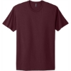 Custom Next Level Apparel Adult Cotton Tee. Maroon Red