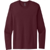 Custom Next Level Apparel Cotton Long Sleeve Tee. Maroon Red