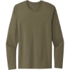 Custom Next Level Apparel Cotton Long Sleeve Tee. Military Green