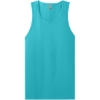 Custom Next Level Apparel Cotton Muscle Tank Tahiti Blue