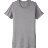 Custom Next Level Apparel Womens Cotton Tee. Heather Gray
