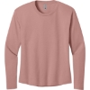 Custom Next Level Apparel Womens Cotton Relaxed Long Sleeve Tee Desert Pink