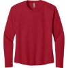 Custom Next Level Apparel Womens Cotton Relaxed Long Sleeve Tee Red